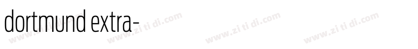 dortmund extra字体转换